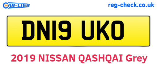 DN19UKO are the vehicle registration plates.