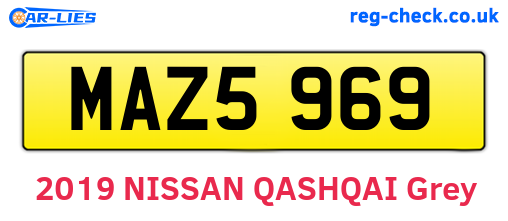MAZ5969 are the vehicle registration plates.