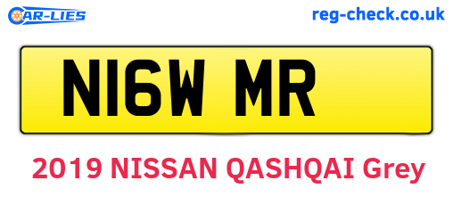 N16WMR are the vehicle registration plates.