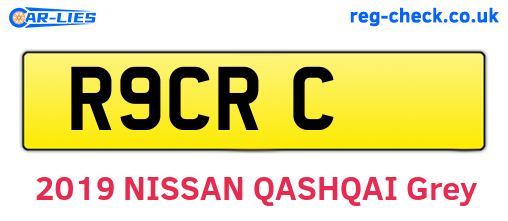 R9CRC are the vehicle registration plates.