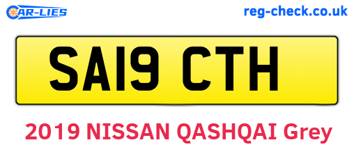 SA19CTH are the vehicle registration plates.