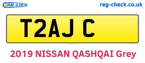 T2AJC are the vehicle registration plates.