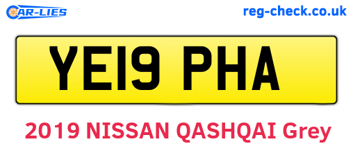 YE19PHA are the vehicle registration plates.