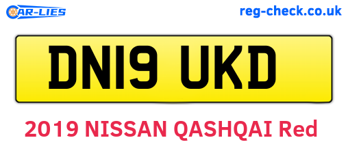 DN19UKD are the vehicle registration plates.