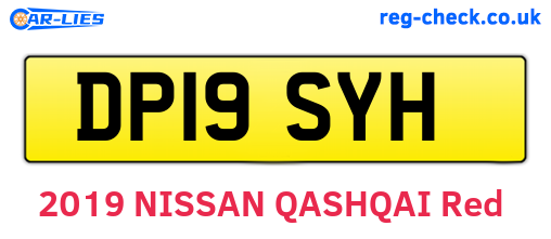 DP19SYH are the vehicle registration plates.