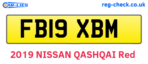 FB19XBM are the vehicle registration plates.