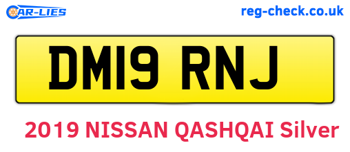 DM19RNJ are the vehicle registration plates.
