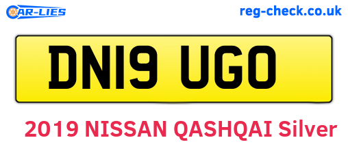DN19UGO are the vehicle registration plates.