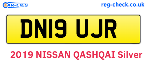 DN19UJR are the vehicle registration plates.
