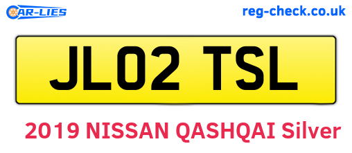 JL02TSL are the vehicle registration plates.
