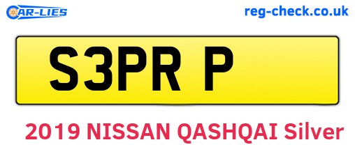 S3PRP are the vehicle registration plates.