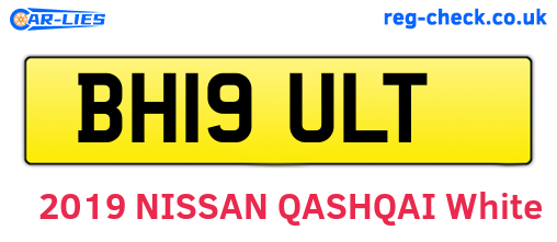 BH19ULT are the vehicle registration plates.