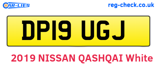 DP19UGJ are the vehicle registration plates.