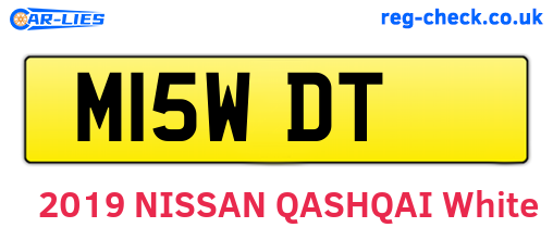 M15WDT are the vehicle registration plates.