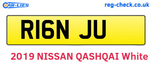 R16NJU are the vehicle registration plates.