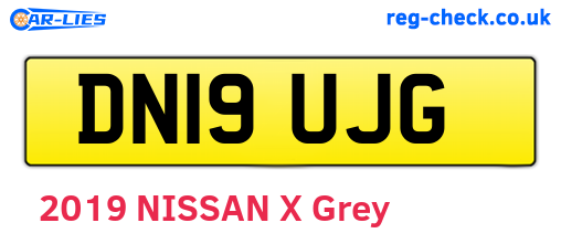 DN19UJG are the vehicle registration plates.