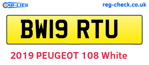 BW19RTU are the vehicle registration plates.
