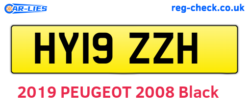 HY19ZZH are the vehicle registration plates.