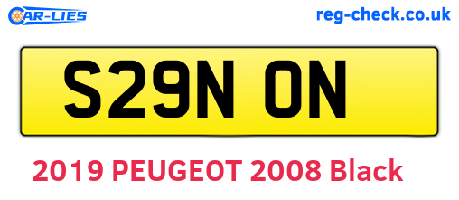 S29NON are the vehicle registration plates.