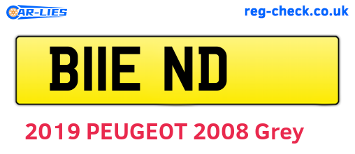 B11END are the vehicle registration plates.