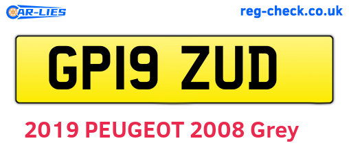 GP19ZUD are the vehicle registration plates.