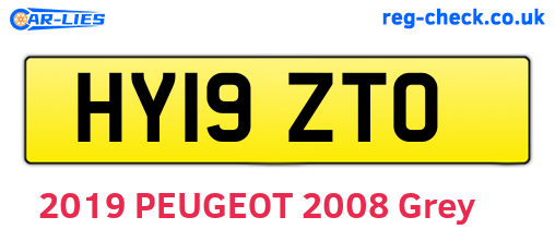 HY19ZTO are the vehicle registration plates.
