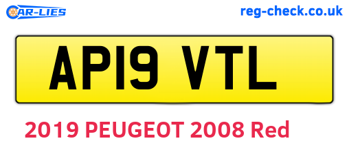 AP19VTL are the vehicle registration plates.