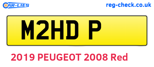 M2HDP are the vehicle registration plates.