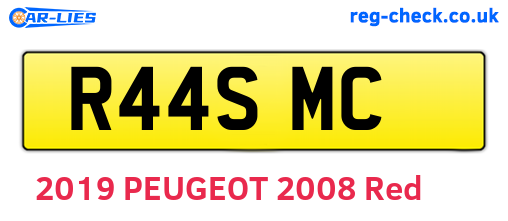 R44SMC are the vehicle registration plates.