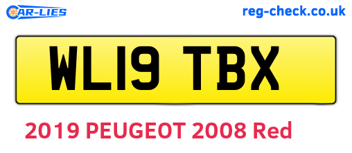 WL19TBX are the vehicle registration plates.