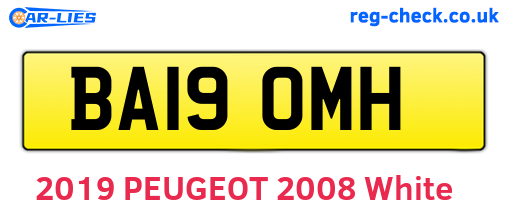 BA19OMH are the vehicle registration plates.