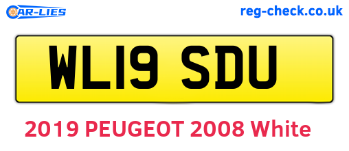 WL19SDU are the vehicle registration plates.