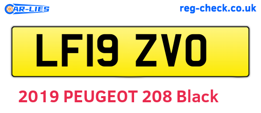LF19ZVO are the vehicle registration plates.