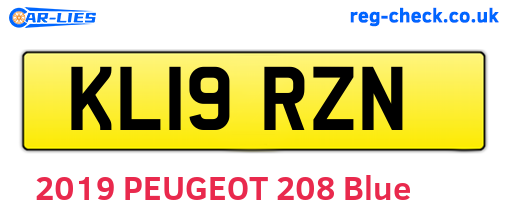 KL19RZN are the vehicle registration plates.