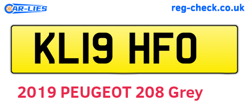 KL19HFO are the vehicle registration plates.