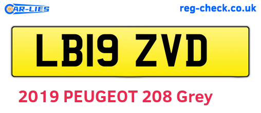 LB19ZVD are the vehicle registration plates.