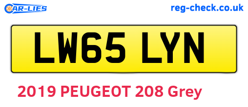 LW65LYN are the vehicle registration plates.
