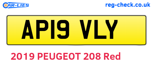 AP19VLY are the vehicle registration plates.