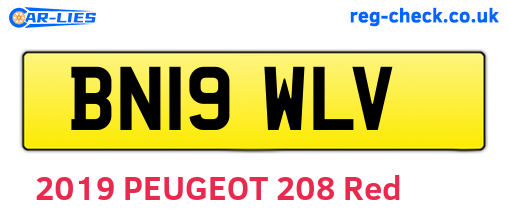 BN19WLV are the vehicle registration plates.