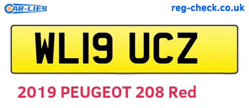 WL19UCZ are the vehicle registration plates.