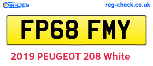 FP68FMY are the vehicle registration plates.
