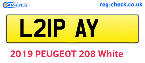 L21PAY are the vehicle registration plates.