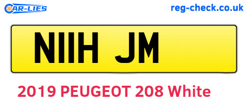 N11HJM are the vehicle registration plates.