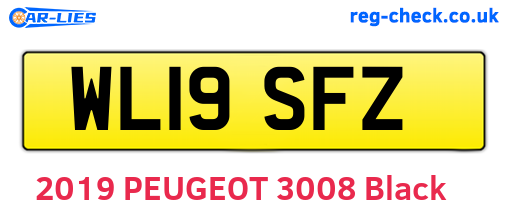 WL19SFZ are the vehicle registration plates.