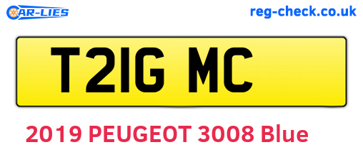 T21GMC are the vehicle registration plates.