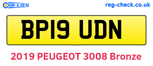 BP19UDN are the vehicle registration plates.