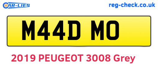 M44DMO are the vehicle registration plates.