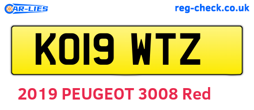 KO19WTZ are the vehicle registration plates.