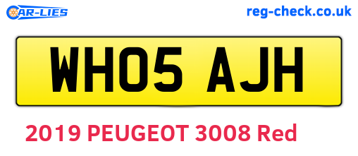 WH05AJH are the vehicle registration plates.