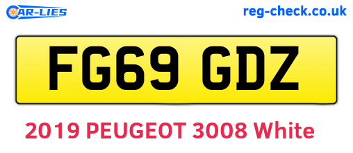 FG69GDZ are the vehicle registration plates.